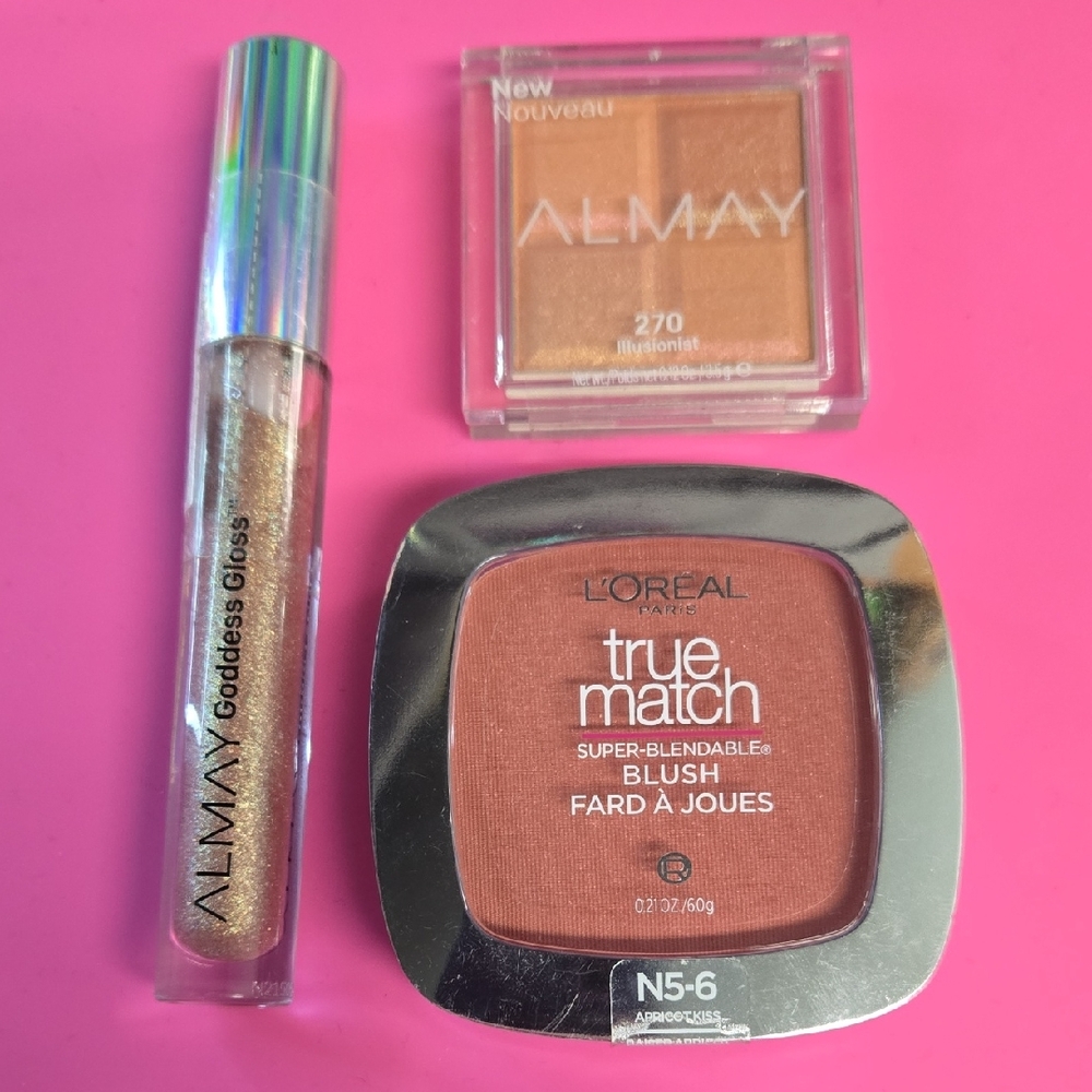 L'Oreal True Match Blush and Almay Goddess Gloss Set
